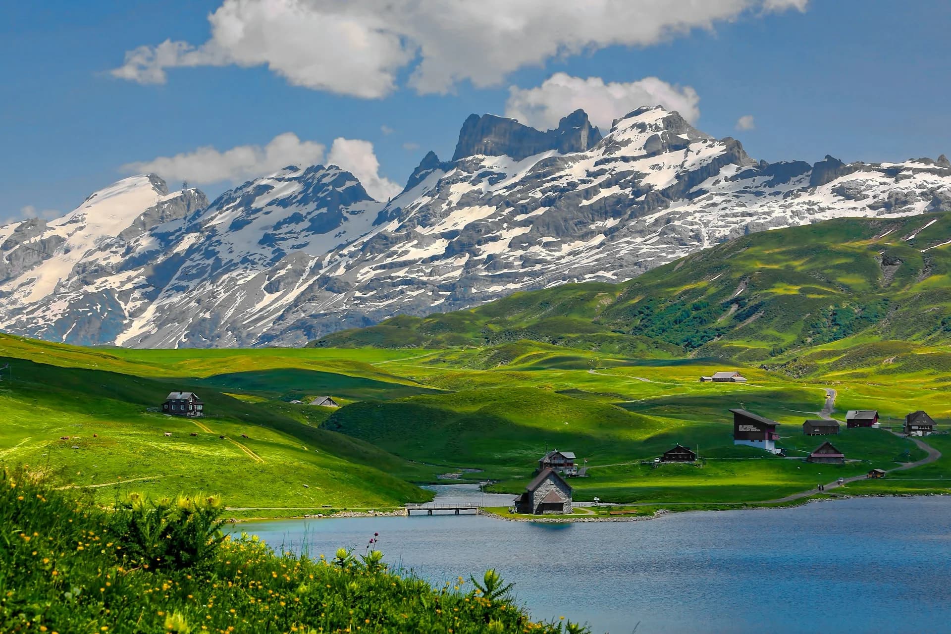 Scenic mountain lake